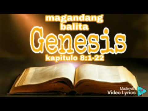 Pagbasa ng unang tipan  aklat ng Genesis 8:1-22