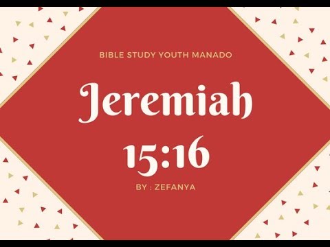 (14-03-2018) BS YOUTH - Jeremiah 15:16