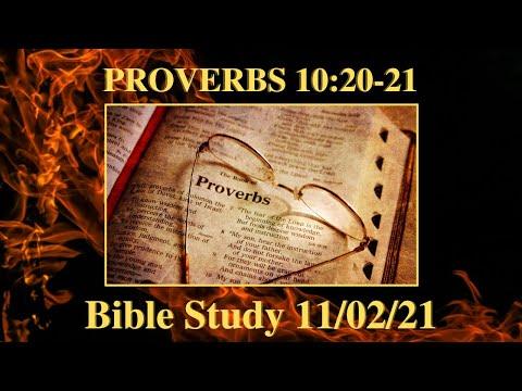 Proverbs 10:20-21