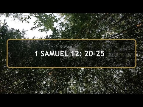 Daily Prayer and Bible Study 1 Samuel 12:20-25