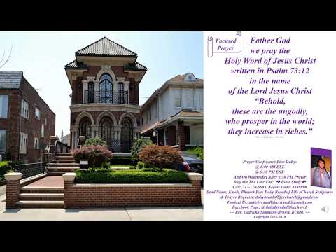 Focused Prayer Psalm 73:12 Rev. Cedricka Simmons-Brown