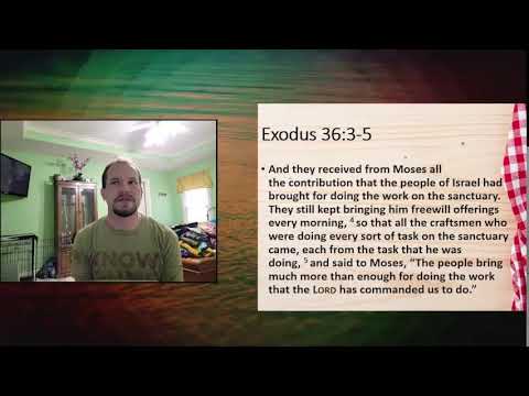 Exodus 36:3-5