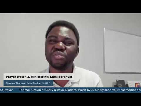 Theme:  Crown of Glory & Royal Diadem. Isaiah 62:3