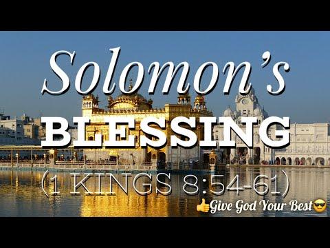 Solomon's Blessing, Sunday School Lesson, January 26, 2020, 1 Kings 8:54-61. Be Prepared Study Notes