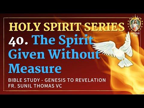 40. The Spirit - Given Without Measure | John 3:34 | Holy Spirit Series | Fr. Sunil Thomas VC