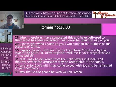 Paul's Travels and Prayers - Romans 15:28-33