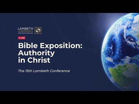 Bible Exposition: Authority in Christ - 1 Peter 5:1-14 | The Lambeth Conference