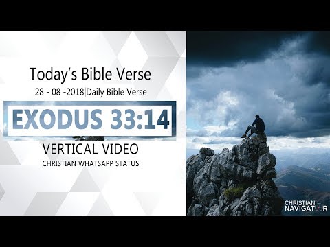 Exodus 33 14 |  Today's Bible Verse | Vertical Video | Christian Whatsapp Status