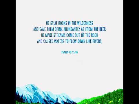 “Psalms 78:15-16.”