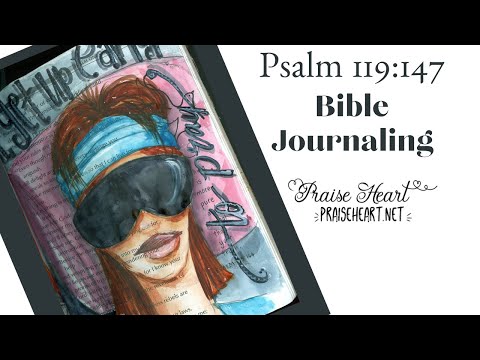 Psalm 119:147-148 Bible Journaling