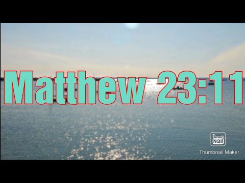 Matthew 23:11