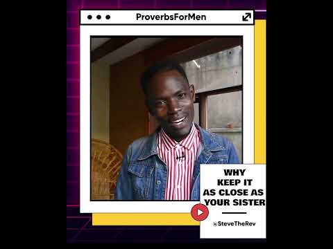 #ProverbsForMen Proverbs 7:4-5 Why Call Wisdom Your Sister?