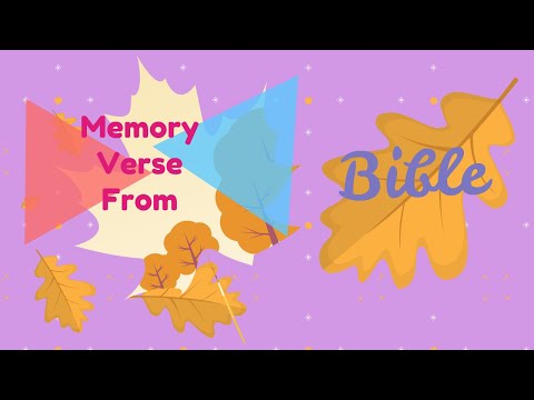 Memory Verse -   Jeremiah 15 : 19