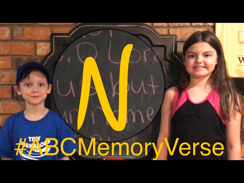 N | ABC Memory Verse | Psalm 115:1 | in ASL - American Sign Language