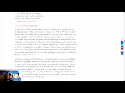 Jeremiah 7:21 - 8:3, 9:23(22) - 24(23)