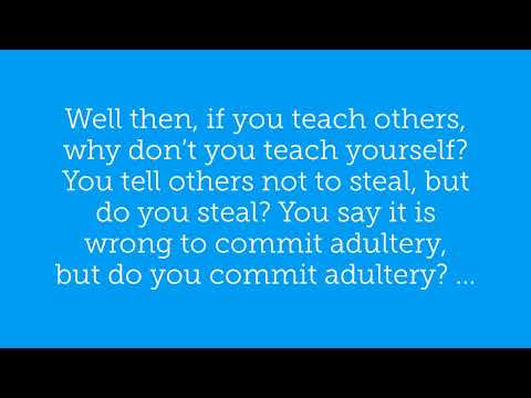 Romans 2:21-24 (NLT) Scripture Memory Song