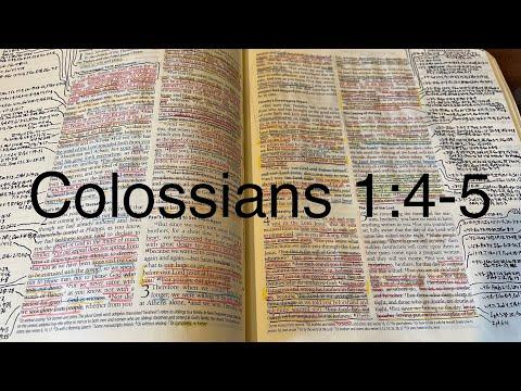 Colossians 1:4-5 / How To Study Your Bible Series