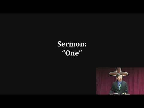 29 May 2022, "One", 1 Timothy 2:5-7, RECS English Worship Service