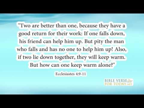 Bible Verse about Friendship Ecclesiastes 4:9-11 | Bible Verses | (Daily for Quotes On Love)