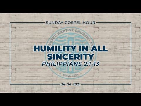 Humility In All Sincerity (Philippians 2:1-13)
