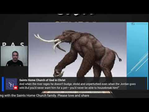 Saints Home Church Bible Study with Pastor Grimes:   Job 40:15 (God is still Speaking)