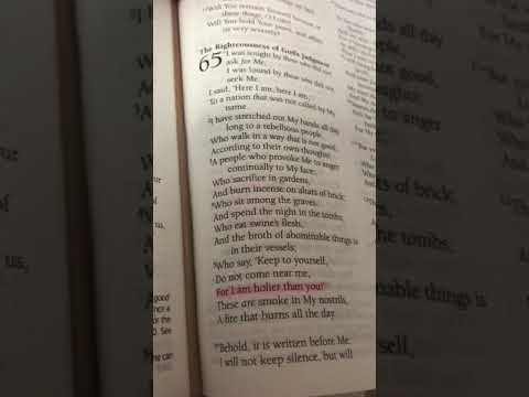 Holier Than Thou? Isaiah 65:5