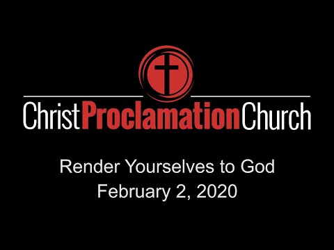 20200202 - Render Yourselves to God - Luke 20:19-21:4 - Scott Terry