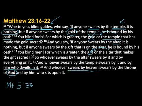 Matthew 23:16-22