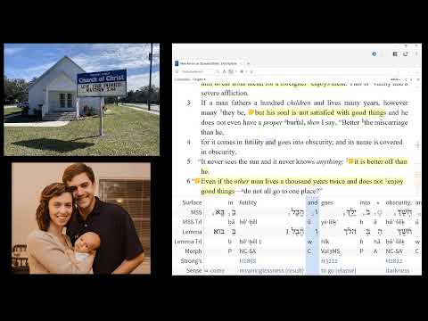 Ecclesiastes 5:13-6:9