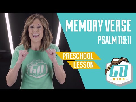 Preschool Memory Verse | Psalm 119:11