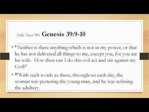 Dad’s Bible Tract 780 - Genesis 39:9-10