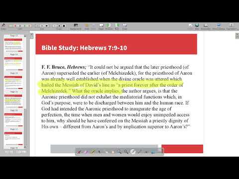 Bible Study Livestream - Hebrews 7:11