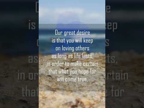 A reading of Hebrews 6:10-11 from the New Living Translation