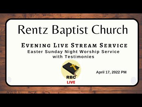 Easter Sunday Night Worship Service --  Matthew 26:20-32 -- 4/17/22 PM