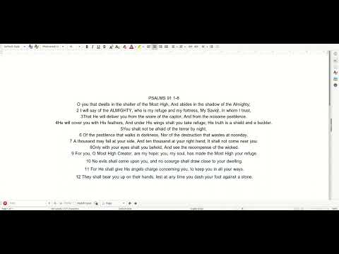 09 30  Scripture Psalms 91:1 12