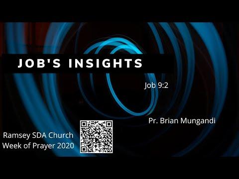 Week of Prayer 2020 II Day 5 II Job's Insights II Job 9:2 II Pr. Brian Mungandi