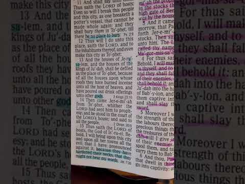 SMRF Club WED 22nd. Sept. 2021 Jeremiah 18:17-23 & 19:1-10