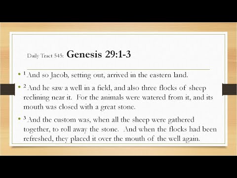 Dad’s Bible Tract 545 - Genesis 29:1-3