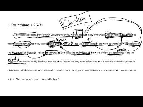 Passage Breakdown - 1 Corinthians 1:26-31