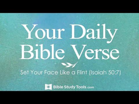 Set Your Face Like a Flint (Isaiah 50:7)