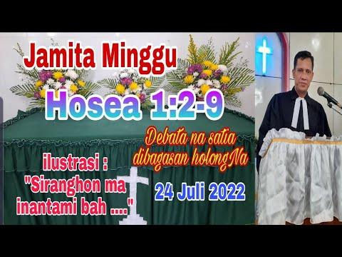 Jamita Minggu 24 Juli 2022, Hosea 1:2-9