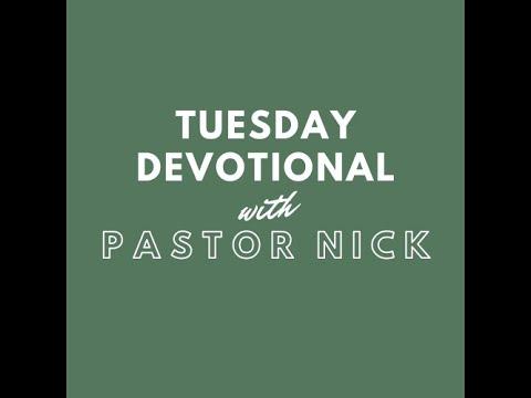 Tuesday Devotional with Pastor Nick - Matthew 7:3-5