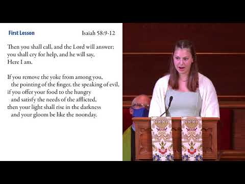 20210620 08 First Scripture Lesson: Isaiah 58:9-12