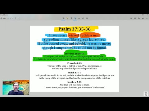 Online Bible Study - Psalm 37:35-38