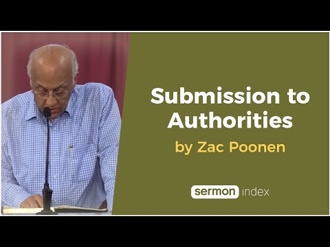 Submission to Authorities by Zac Poonen