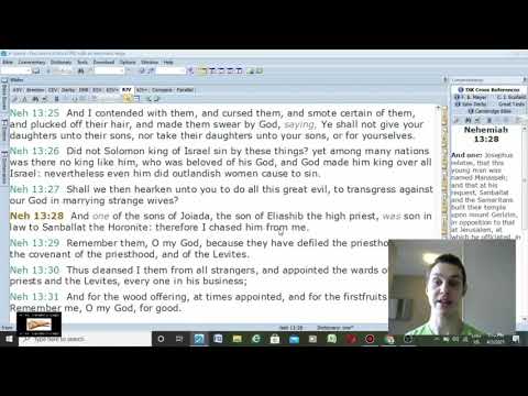 God Hates Interracial "Marriage" (Nehemiah 13:23-28)