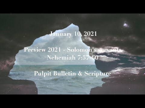 20210110 - Nehemiah 7:57-60