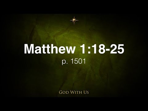 God With Us - Matthew 1:18-25