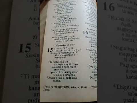 Psalm 15:1-3  Hiligaynon/Cebuano/Ilocano/Espanyol/English/Filipino September 28, 2022 0758 AM VC