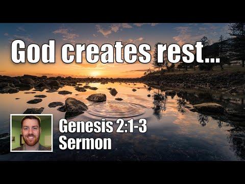 God Creates Rest | Genesis 2:1-3 Sermon (Sabbath and Simplicity Series - Pastor Jonathan Romig)